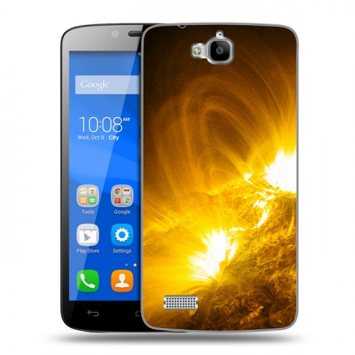 Дизайнерский пластиковый чехол для Huawei Honor 3C Lite Солнце