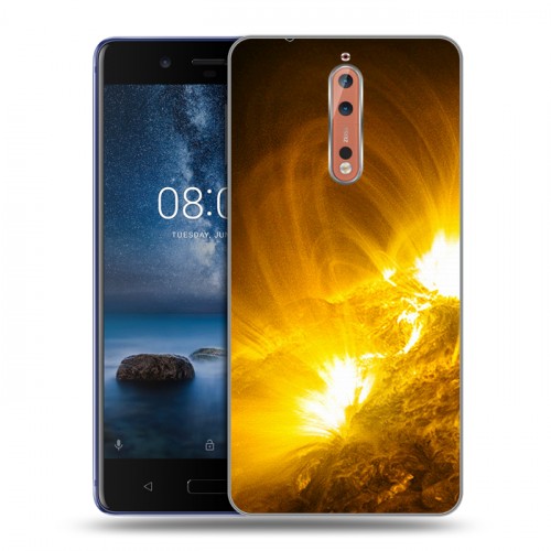 Дизайнерский пластиковый чехол для Nokia 8 Солнце