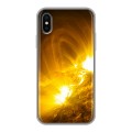 Дизайнерский силиконовый чехол для Iphone x10 Солнце