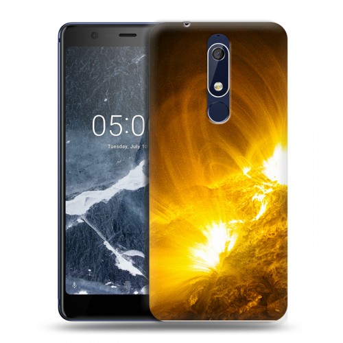 Дизайнерский пластиковый чехол для Nokia 5.1 Солнце