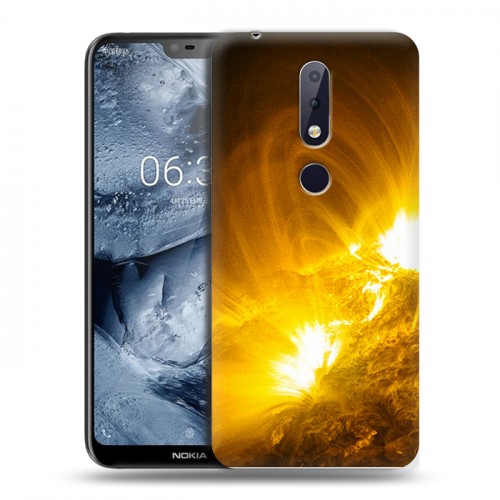 Дизайнерский пластиковый чехол для Nokia 6.1 Plus Солнце