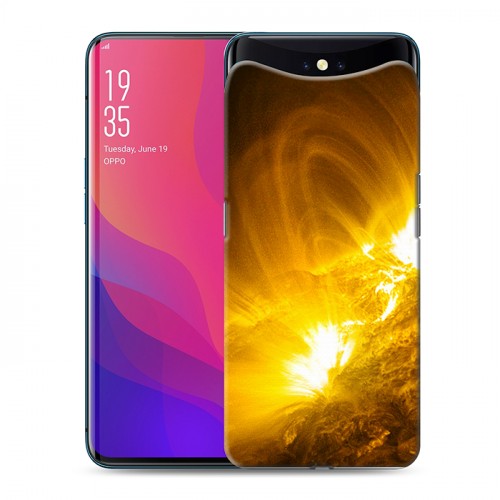 Дизайнерский силиконовый чехол для OPPO Find X Солнце