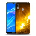 Дизайнерский пластиковый чехол для Huawei Y6 (2019) Солнце