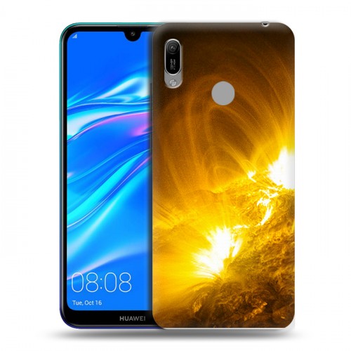 Дизайнерский пластиковый чехол для Huawei Y6 (2019) Солнце