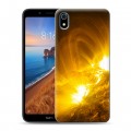 Дизайнерский силиконовый чехол для Xiaomi RedMi 7A Солнце