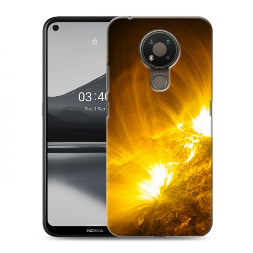 Дизайнерский силиконовый чехол для Nokia 3.4 Солнце