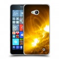 Дизайнерский пластиковый чехол для Microsoft Lumia 640 Солнце