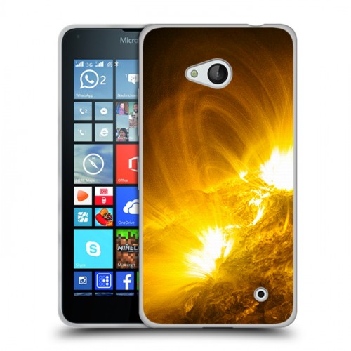 Дизайнерский пластиковый чехол для Microsoft Lumia 640 Солнце