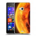 Дизайнерский пластиковый чехол для Microsoft Lumia 540 Солнце