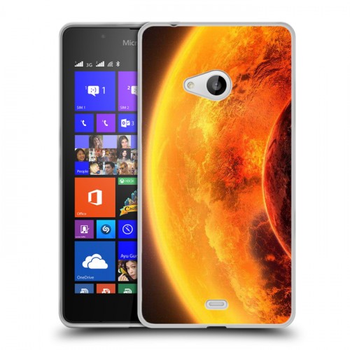 Дизайнерский пластиковый чехол для Microsoft Lumia 540 Солнце