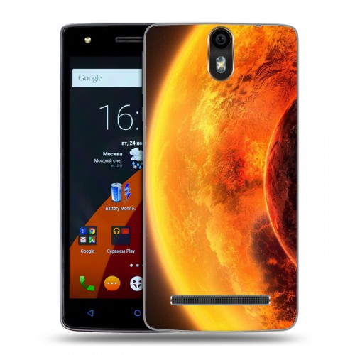 Дизайнерский силиконовый чехол для Wileyfox Storm Солнце