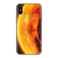 Дизайнерский силиконовый чехол для Iphone x10 Солнце