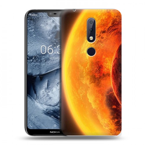 Дизайнерский пластиковый чехол для Nokia 6.1 Plus Солнце