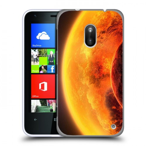 Дизайнерский пластиковый чехол для Nokia Lumia 620 Солнце