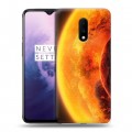 Дизайнерский пластиковый чехол для OnePlus 7 Солнце