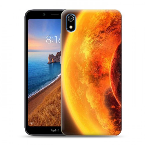 Дизайнерский силиконовый чехол для Xiaomi RedMi 7A Солнце