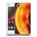 Дизайнерский пластиковый чехол для Sony Xperia L Солнце