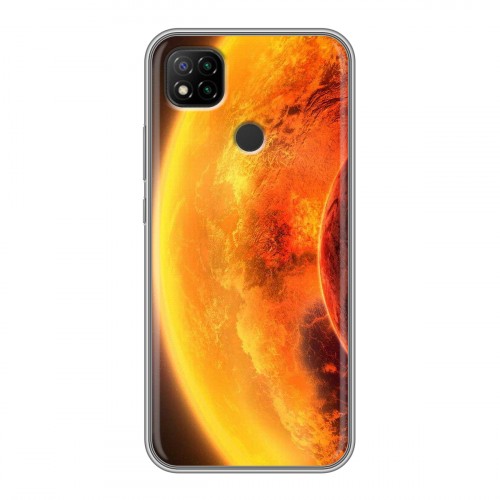 Дизайнерский силиконовый чехол для Xiaomi RedMi 9C Солнце