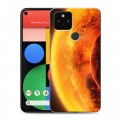 Дизайнерский пластиковый чехол для Google Pixel 5 Солнце