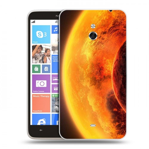 Дизайнерский пластиковый чехол для Nokia Lumia 1320 Солнце