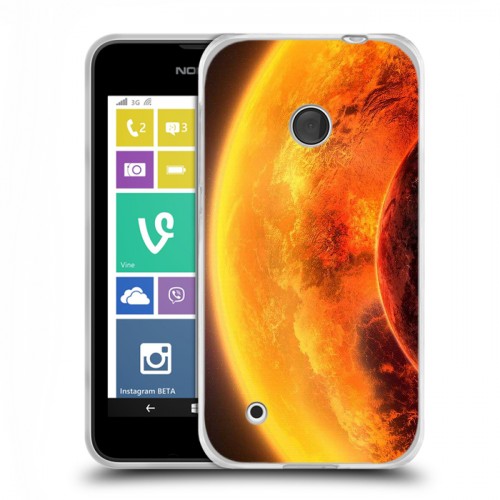 Дизайнерский пластиковый чехол для Nokia Lumia 530 Солнце