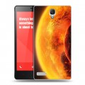 Дизайнерский пластиковый чехол для Xiaomi RedMi Note Солнце