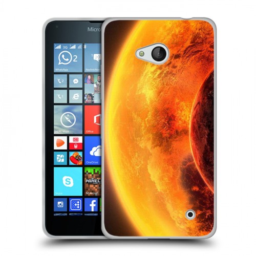 Дизайнерский пластиковый чехол для Microsoft Lumia 640 Солнце