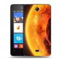 Дизайнерский силиконовый чехол для Microsoft Lumia 430 Dual SIM Солнце