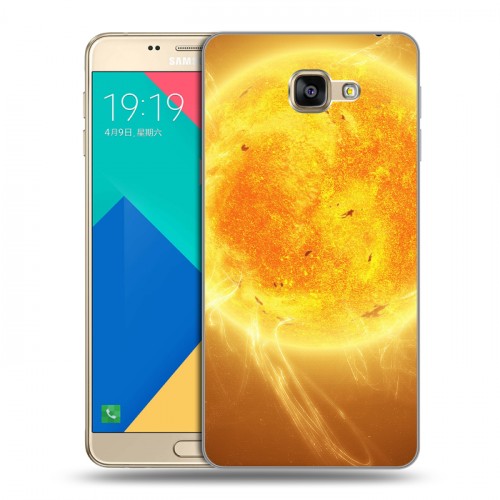 Дизайнерский пластиковый чехол для Samsung Galaxy A9 Солнце