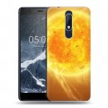 Дизайнерский пластиковый чехол для Nokia 5.1 Солнце