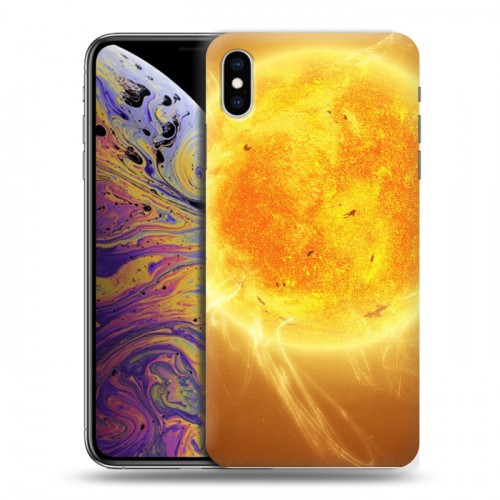 Дизайнерский силиконовый чехол для Iphone Xs Max Солнце