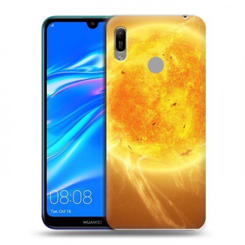 Дизайнерский пластиковый чехол для Huawei Y6 (2019) Солнце