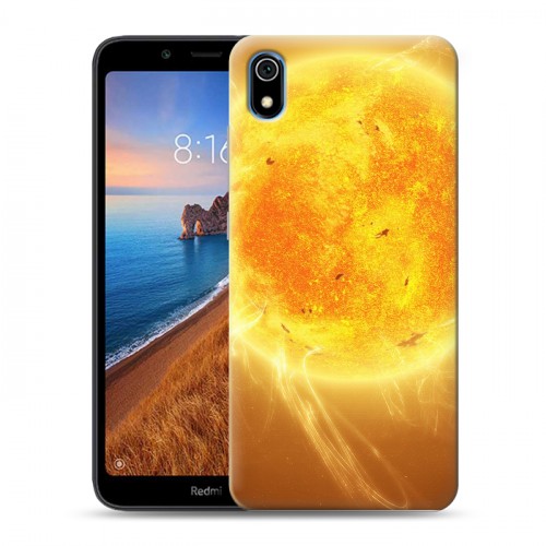 Дизайнерский силиконовый чехол для Xiaomi RedMi 7A Солнце