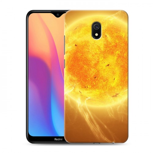 Дизайнерский силиконовый с усиленными углами чехол для Xiaomi RedMi 8A Солнце