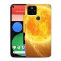 Дизайнерский пластиковый чехол для Google Pixel 5 Солнце