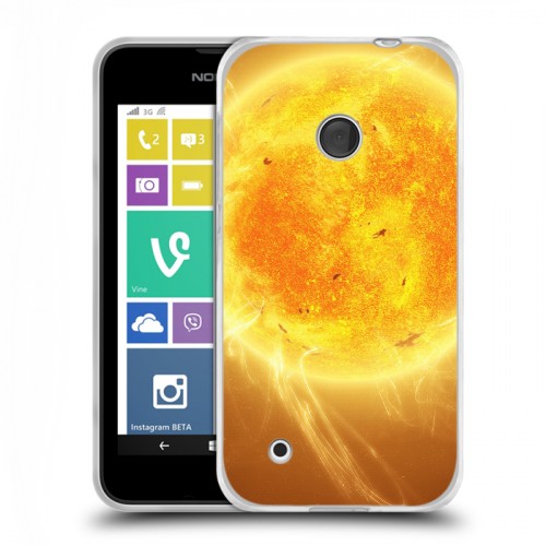 Дизайнерский пластиковый чехол для Nokia Lumia 530 Солнце