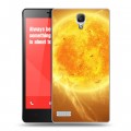 Дизайнерский силиконовый чехол для Xiaomi RedMi Note Солнце