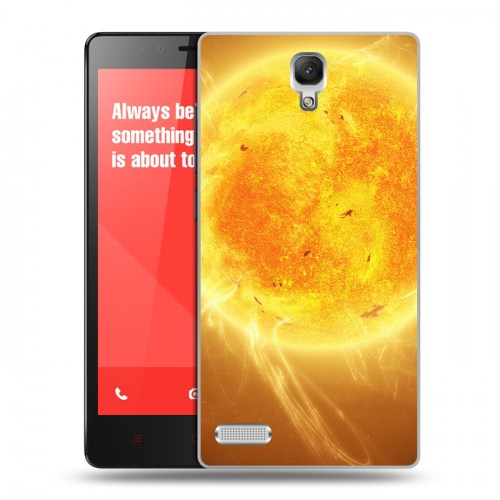 Дизайнерский силиконовый чехол для Xiaomi RedMi Note Солнце