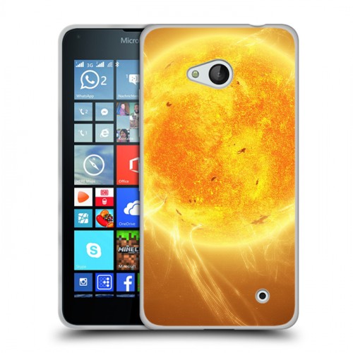 Дизайнерский пластиковый чехол для Microsoft Lumia 640 Солнце