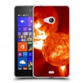 Дизайнерский пластиковый чехол для Microsoft Lumia 540 Солнце