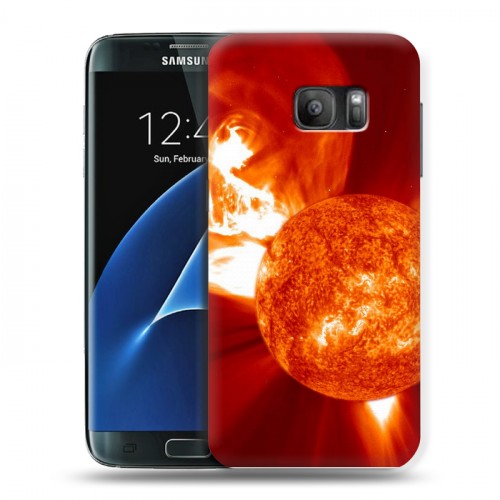Дизайнерский силиконовый с усиленными углами чехол для Samsung Galaxy S7 Солнце