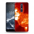 Дизайнерский пластиковый чехол для Nokia 5.1 Солнце