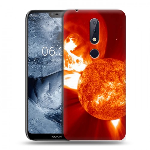 Дизайнерский силиконовый чехол для Nokia 6.1 Plus Солнце