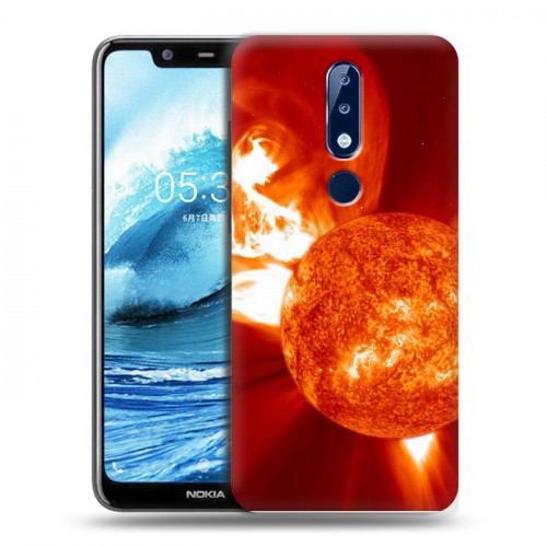 Дизайнерский силиконовый чехол для Nokia 5.1 Plus Солнце