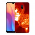 Дизайнерский силиконовый с усиленными углами чехол для Xiaomi RedMi 8A Солнце