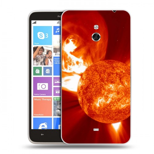 Дизайнерский пластиковый чехол для Nokia Lumia 1320 Солнце