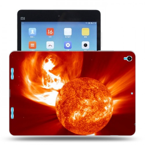 Дизайнерский силиконовый чехол для Xiaomi MiPad Солнце