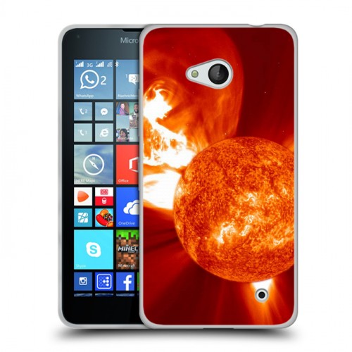 Дизайнерский пластиковый чехол для Microsoft Lumia 640 Солнце