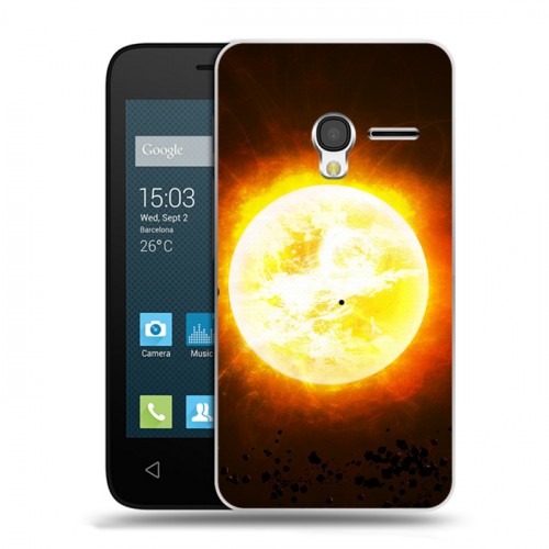 Дизайнерский пластиковый чехол для Alcatel One Touch Pixi 3 (4.5) Солнце