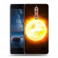 Дизайнерский пластиковый чехол для Nokia 8 Солнце